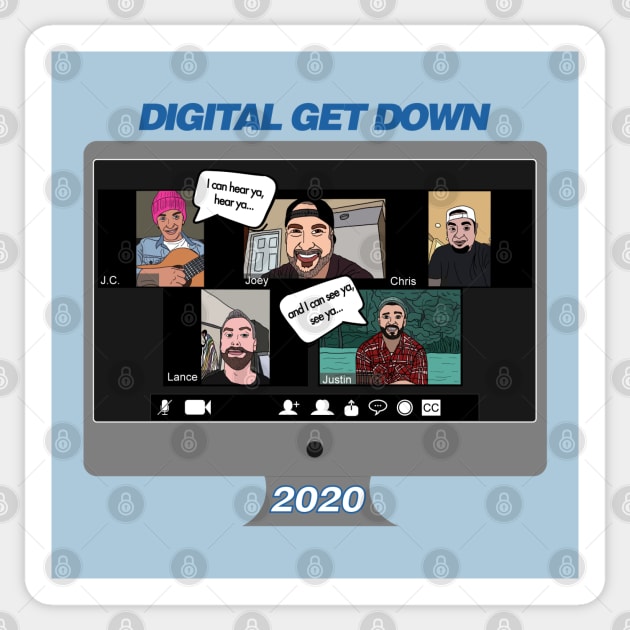 Digital, Digital, Digital, Digital Zoom Meeting Sticker by Girl Were You Alone Podcast